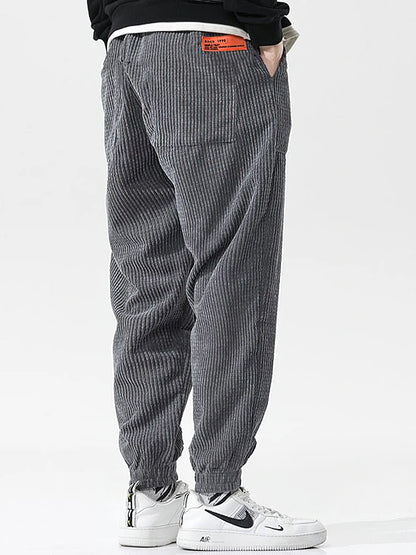 Men's Baggy Corduroy Sweatpants – Casual Autumn & Winter Joggers