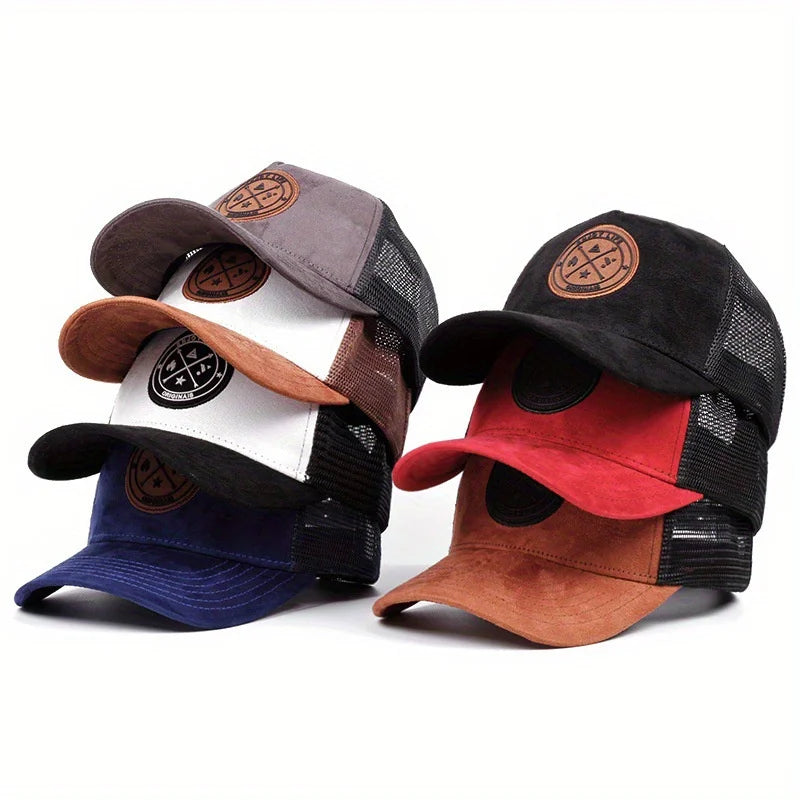 Summer Mesh Baseball Cap – Unisex Hip-Hop Trucker Hat with "ENJOY LIFE" Letter Patch, Breathable & Casual Snapback Design