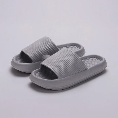 **Eva Thick Platform Cloud Slippers – Women's Soft Sole Pillow Slides, 2024 Summer Beach & Home Non-Slip Sandals**