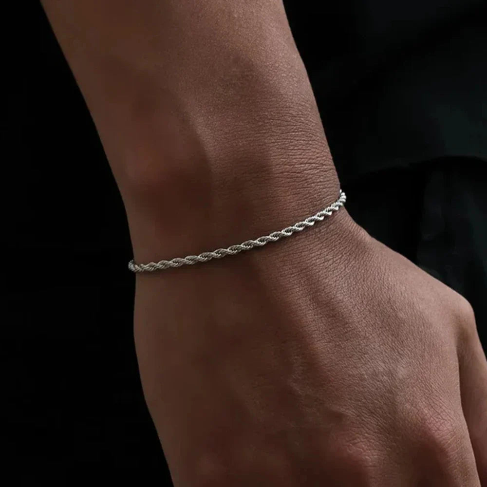 14MM Iced Prong Link Cuban Chain Bracelet – Full Rhinestones Chunky Miami Cuban Bracelet for Men & Women