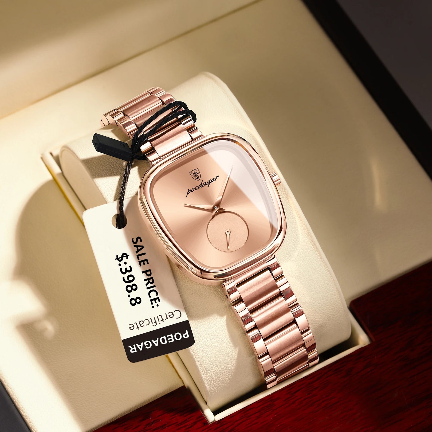 Luxury Watch for Women - Waterproof, Stainless Steel, Quartz Movement, High-Quality Elegant Ladies Watch