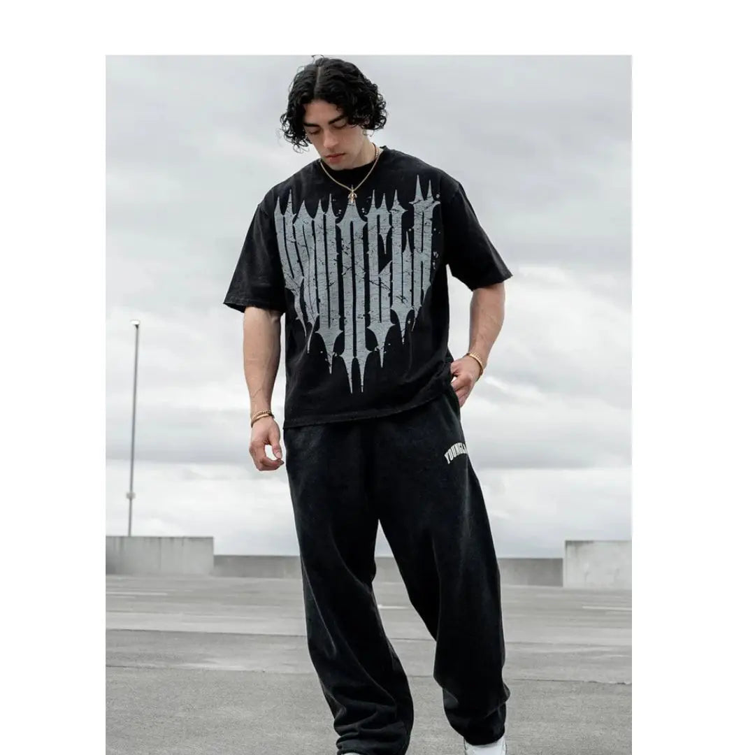 YA Men's Summer T-Shirt - Sports Leisure Cotton Round Neck Fashion Loose Comfortable Gym Running Shirt.