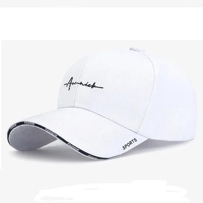 Women's Korean Style Baseball Cap – Embroidered Letter Design, Breathable Sports Sun Hat, Trendy Internet Celebrity Cap