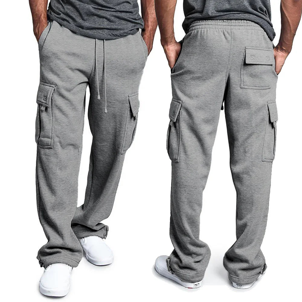 Men’s Straight Fit Sweatpants – Loose Fit Joggers for Sports & Streetwear