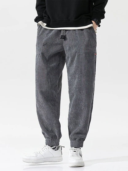 Men's Baggy Corduroy Sweatpants – Casual Autumn & Winter Joggers