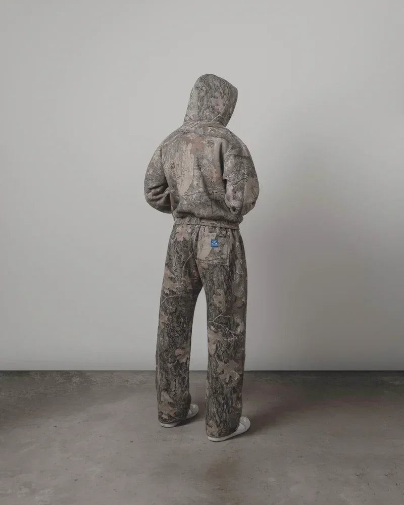 Y2K Streetwear Camouflage Baggy Sweatpants – Unisex Hip-Hop Casual Pants.