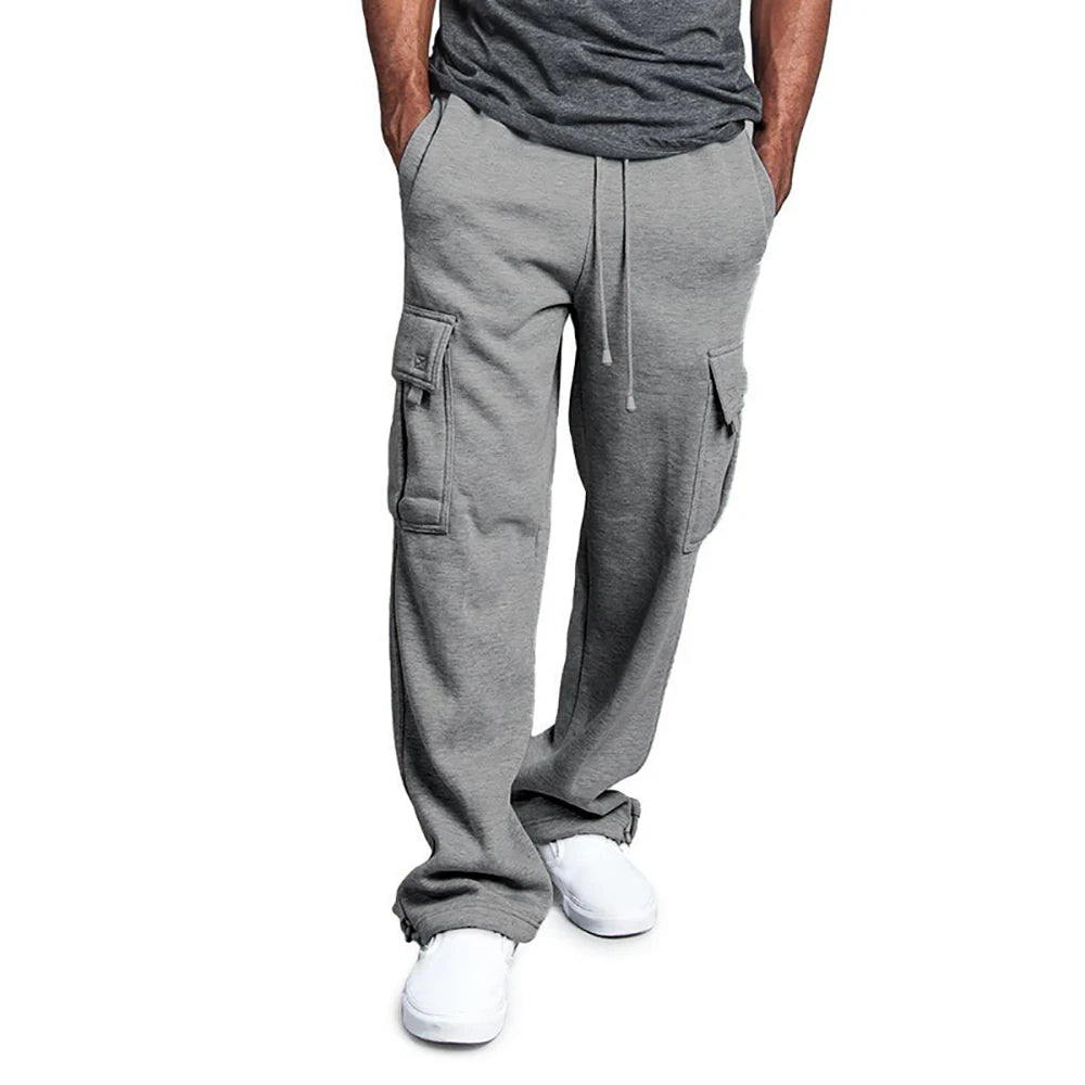 Men’s Straight Fit Sweatpants – Loose Fit Joggers for Sports & Streetwear