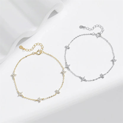 2024 New Crystal Flower Stainless Steel Bracelet – Stylish Korean-Inspired Jewelry for Women