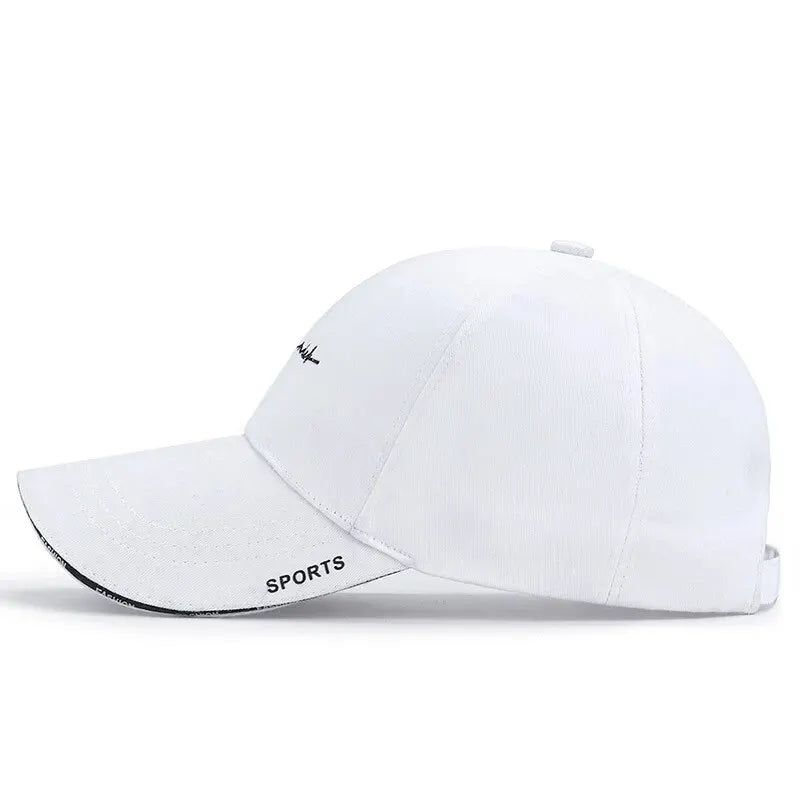 Women's Korean Style Baseball Cap – Embroidered Letter Design, Breathable Sports Sun Hat, Trendy Internet Celebrity Cap