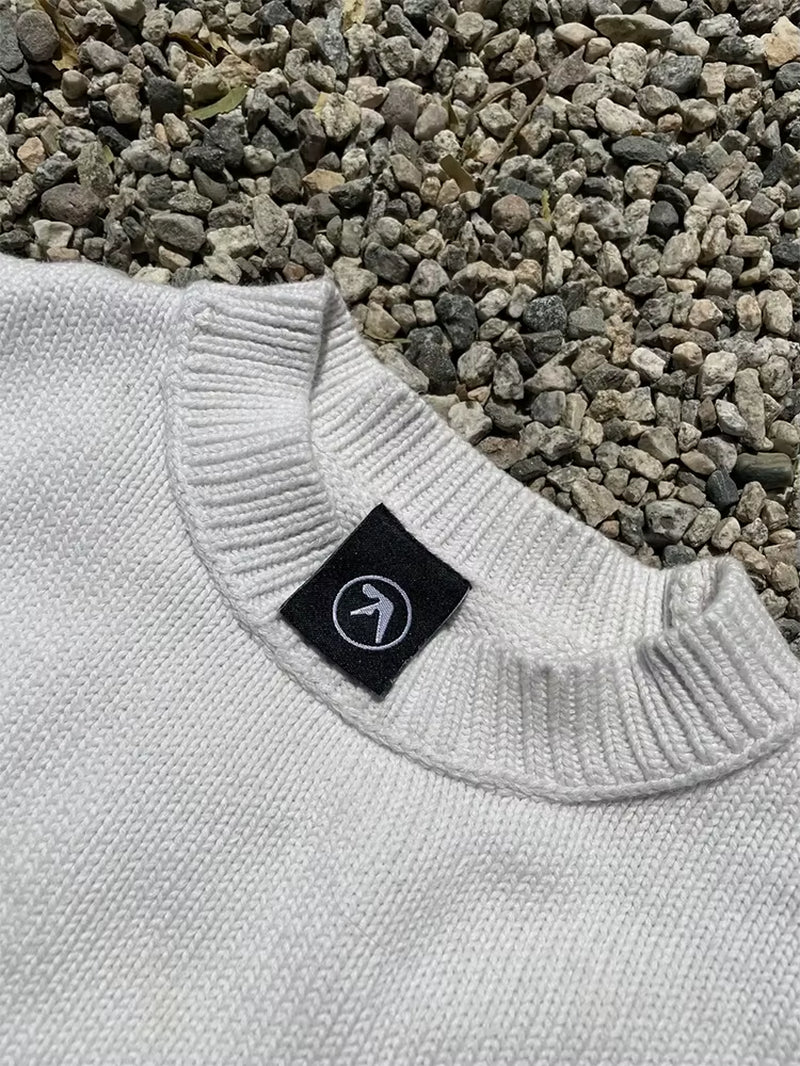 Men'S Sweater Y2K Aphex Twin Knit Oversized Pullovers Gothic Jumper Winter Graphic Streetwear Long Sleeve Tops Vintage Clothing